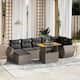 Option (Dark) Grey-3 middle+3 corner+footrest+table