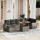 Option (Dark) Grey-3 middle+3 corner+footrest+table