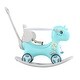 preview thumbnail 12 of 12, Toddler 3-in-1 Unicorn Ride-On Toy, Rocking Horse & Balance Bike with Comfortable Seat