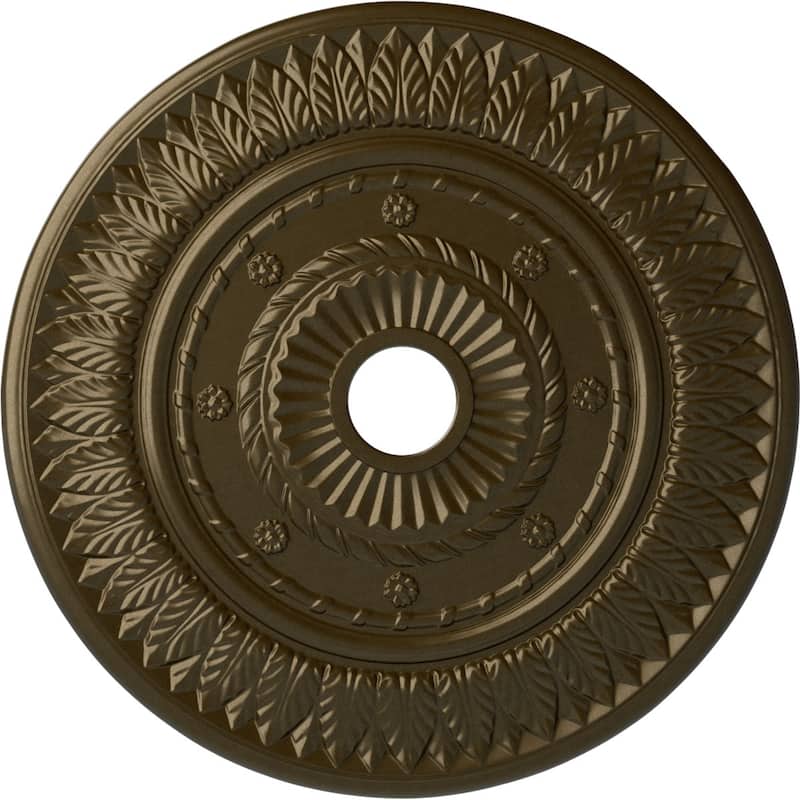 26 3/4"OD x 3 5/8"ID x 1 1/8"P Leaf Ceiling Medallion
