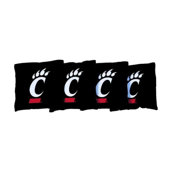 slide 2 of 3, Cincinnati Bearcats Black Cornhole Bags All-Weather Resin Filled