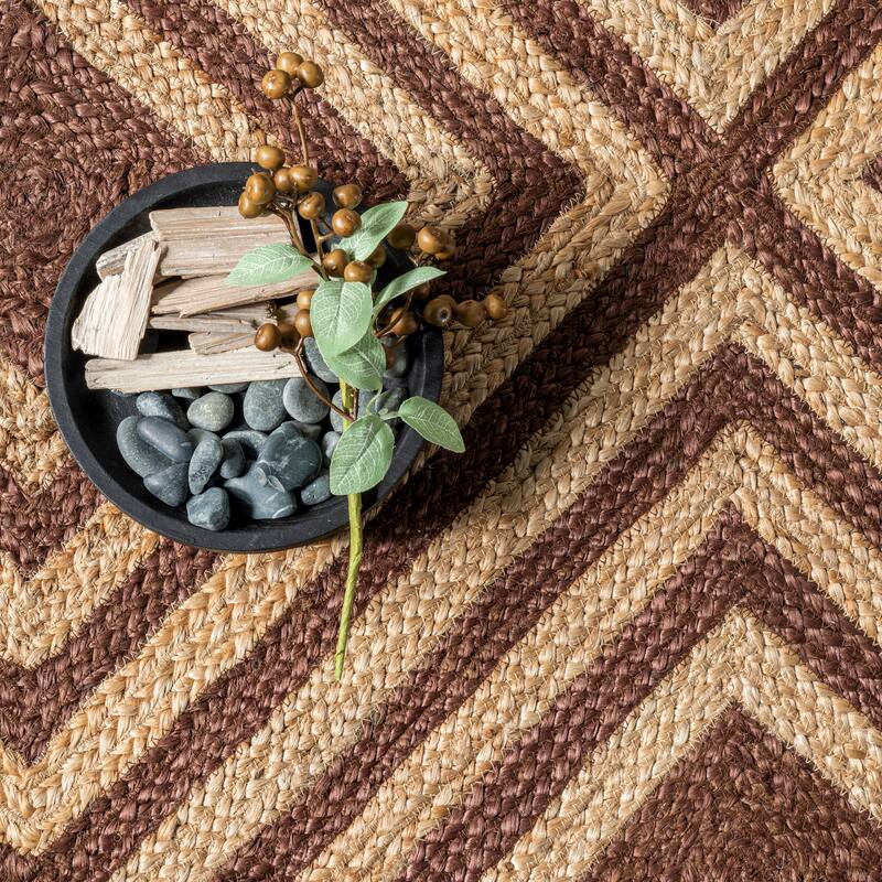 Dogwood Tiled Jute Area Rug