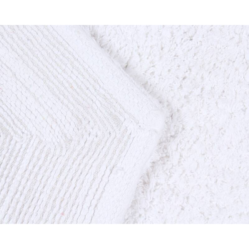 Waterford Collection 100% Cotton Non-Slip Bathroom Rug Set, Machine Washable Bath Rug, 5 Piece Bath Mat Set with Contour