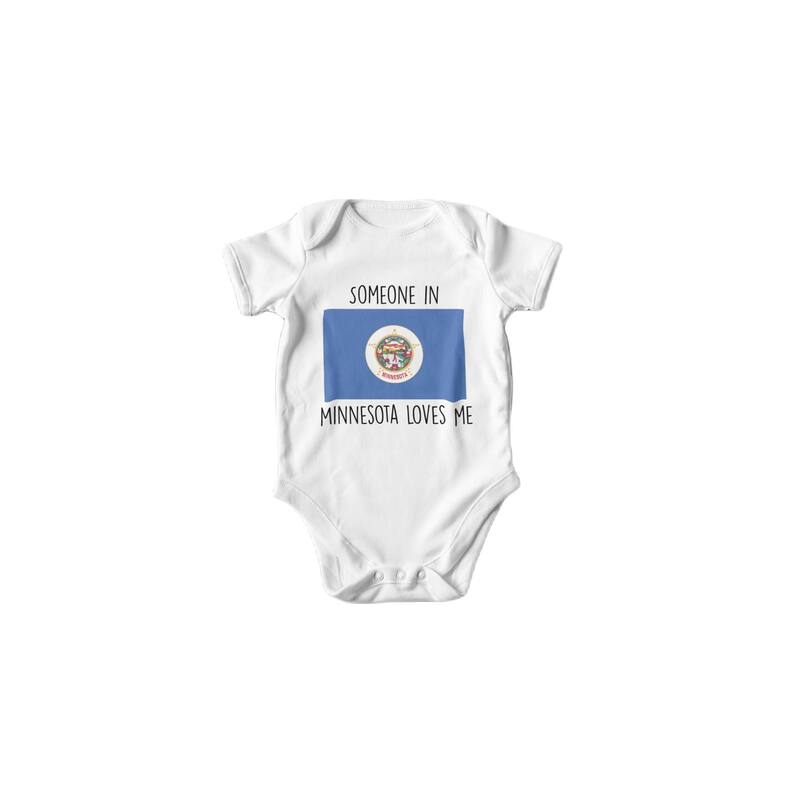 Minnesota - Baby Boy Girl Clothes Infant Bodysuit Funny Cute Newborn - Natural - 0-3M