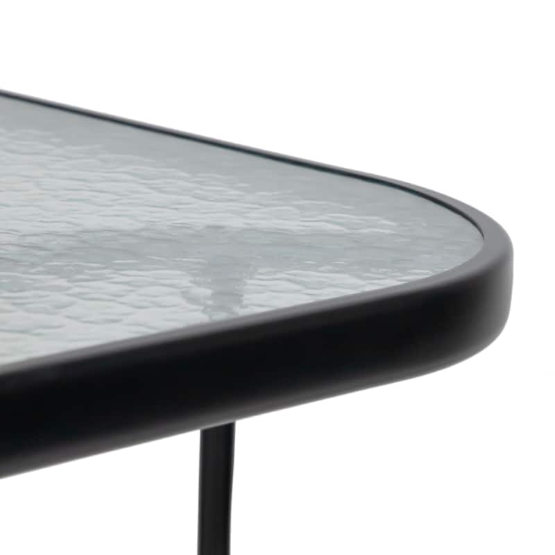 Pico Outdoor 59-inch Patio Dining Table with 5mm Tempered Glass by Furniture of America