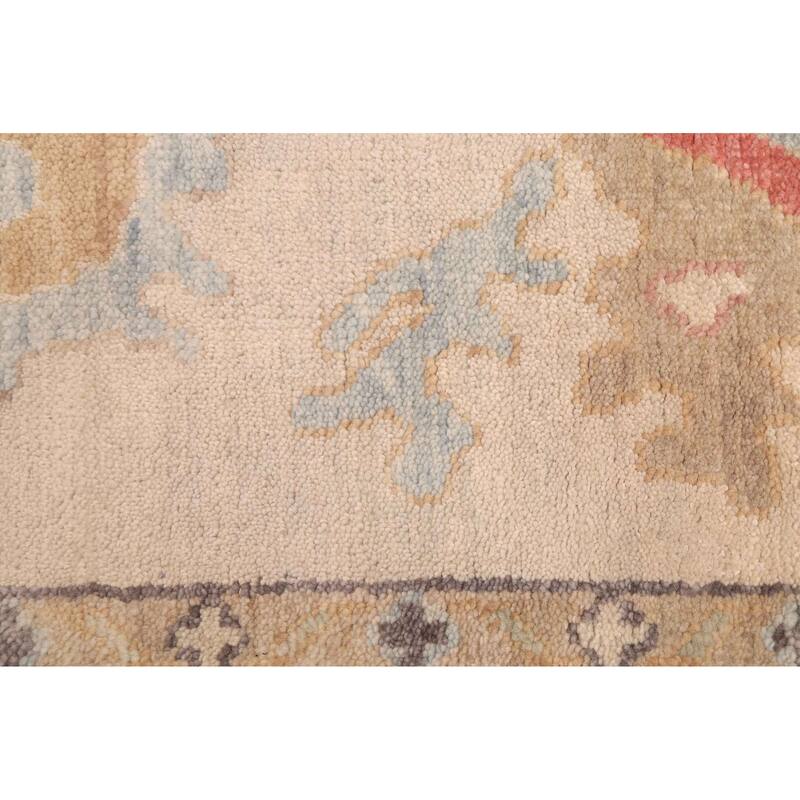 ECARPETGALLERY Hand-knotted Modern Oushak Beige Wool Rug - 8'10 x 12'0