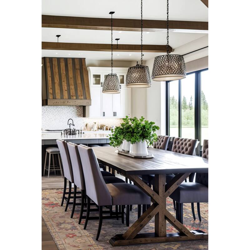 ECARPETGALLERY Hand-knotted Modern Oushak Dark Grey Wool Rug - 7'10 x 9'11