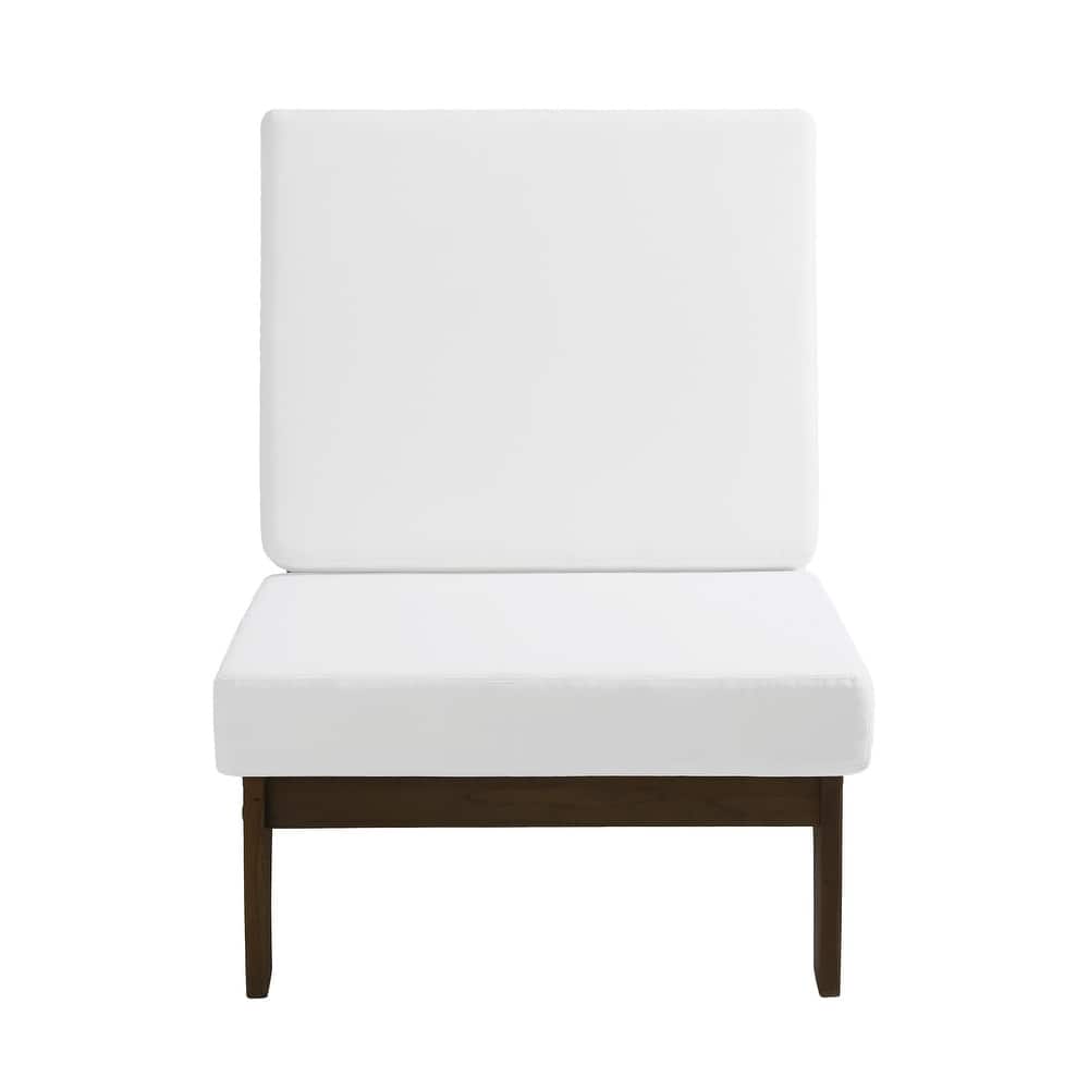 Outdoor Sectional Furniture Teak Conversation Set with Side Table