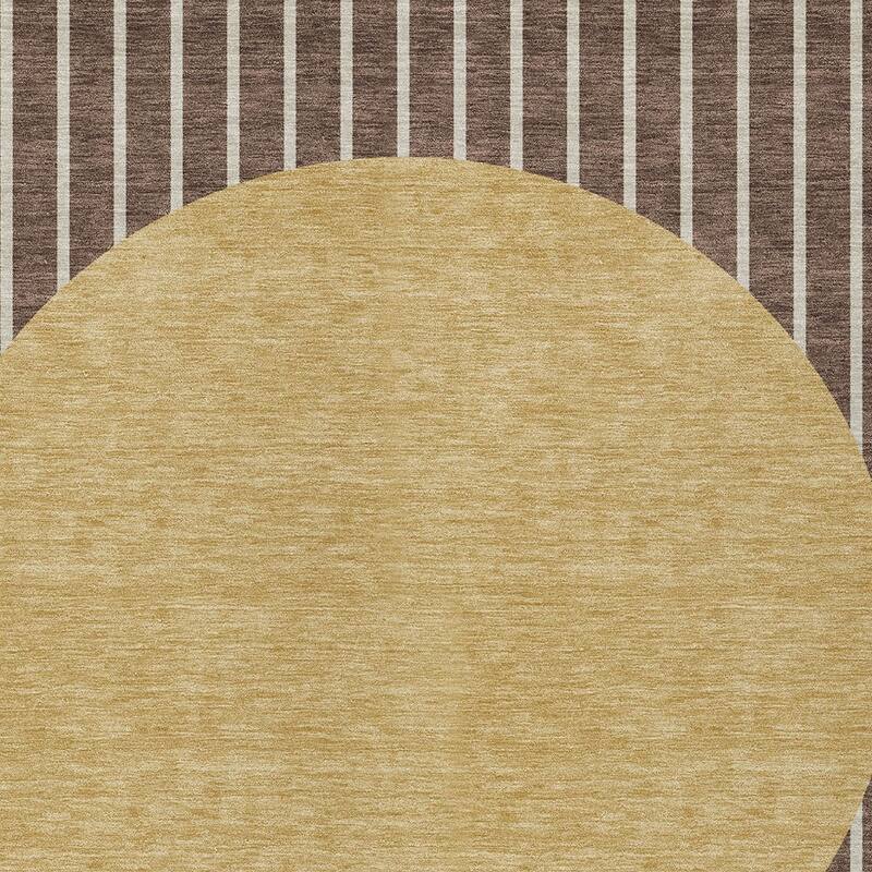 HomeRoots Striped Transitional Rectangle Outdoor Rug