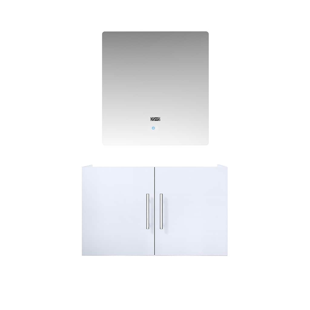 30-inch Bathroom Vanity with Mirror, Spacious Storage Compartment, and Fully Assembled Cabinet