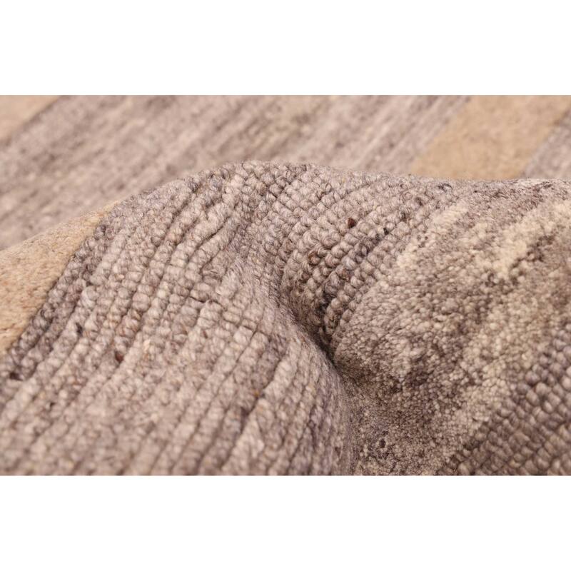 ECARPETGALLERY Hand-knotted Opulence Taupe Wool Rug - 8'5 x 9'11