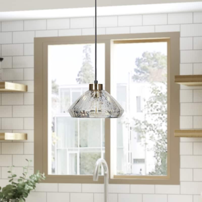 Flyn Modern 1-Light Mercury Glass Kitchen Island Pendant Lights