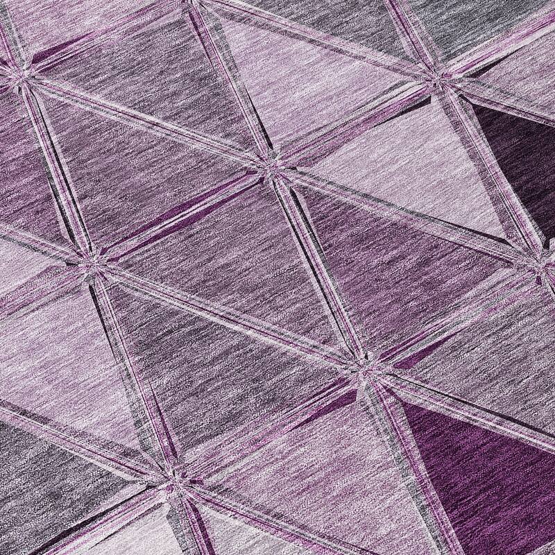 Machine Washable Indoor/ Outdoor Chantille Modern Diamonds Rug