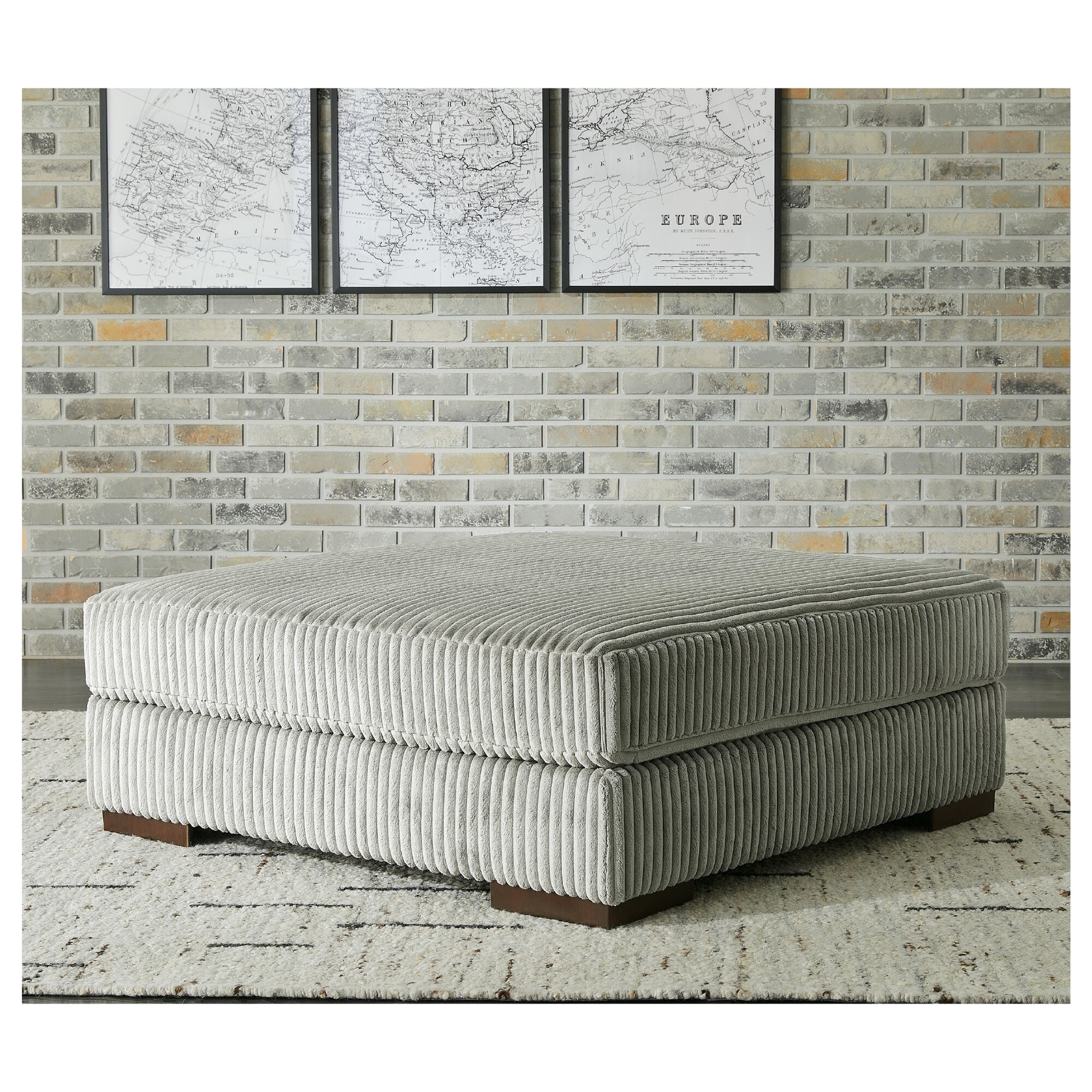 Signature Design by Ashley Lindyn Gray Oversized Accent Ottoman
