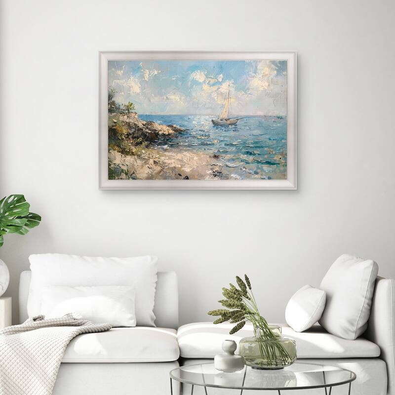 Masterpiece Art Gallery| Ahoy by Petals Prints Design - Framed Canvas Art Print