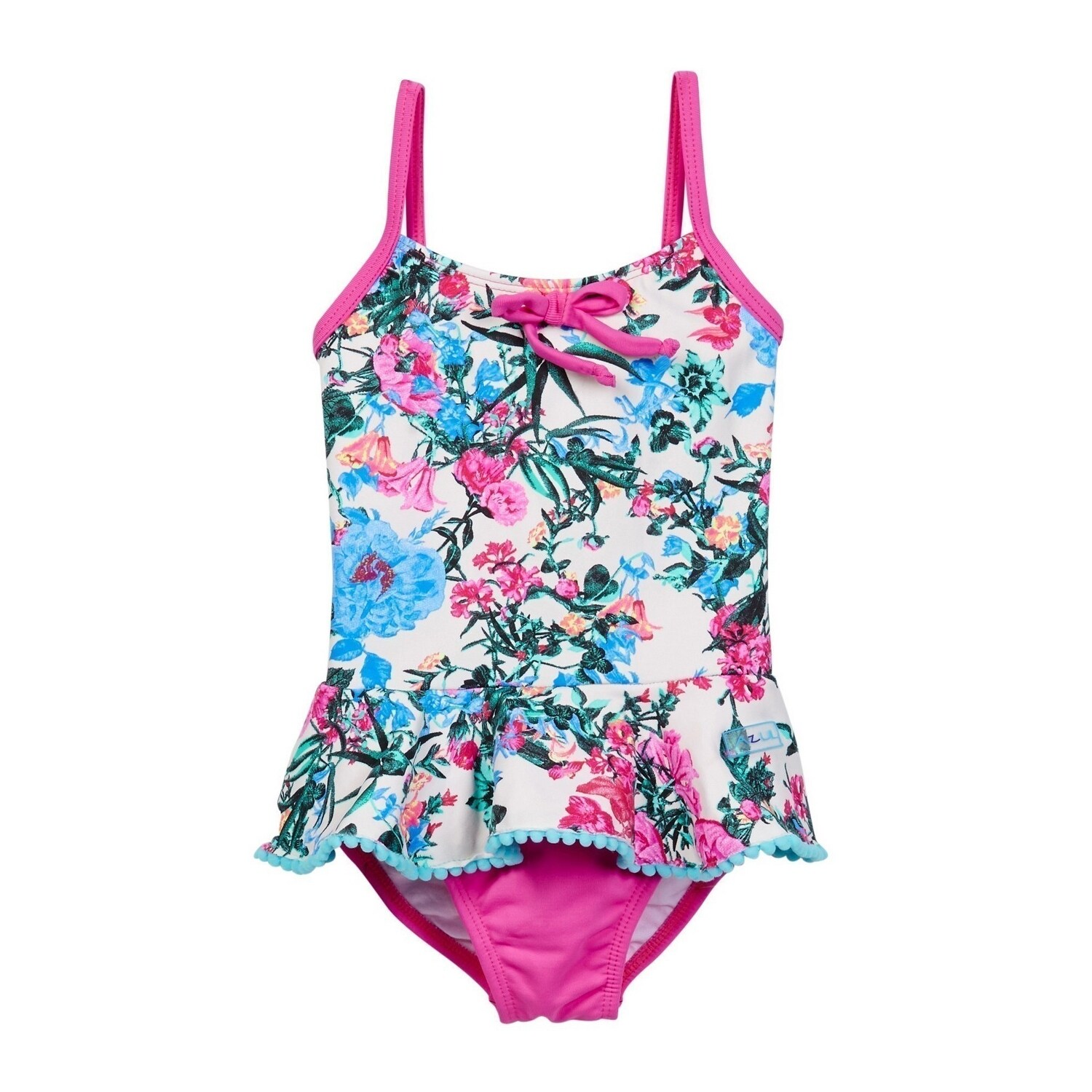 Shop Azul Little Girls Pink Blue Floral Skirted Amazonia One Piece