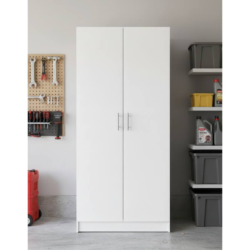 Modex Multi-Purpose Utility Storage Cabinet (2-Piece Set) - W 63″ × D 15.7″ × H 70.9″