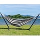 preview thumbnail 48 of 86, Double Cotton Hammock with Space Saving Steel Stand