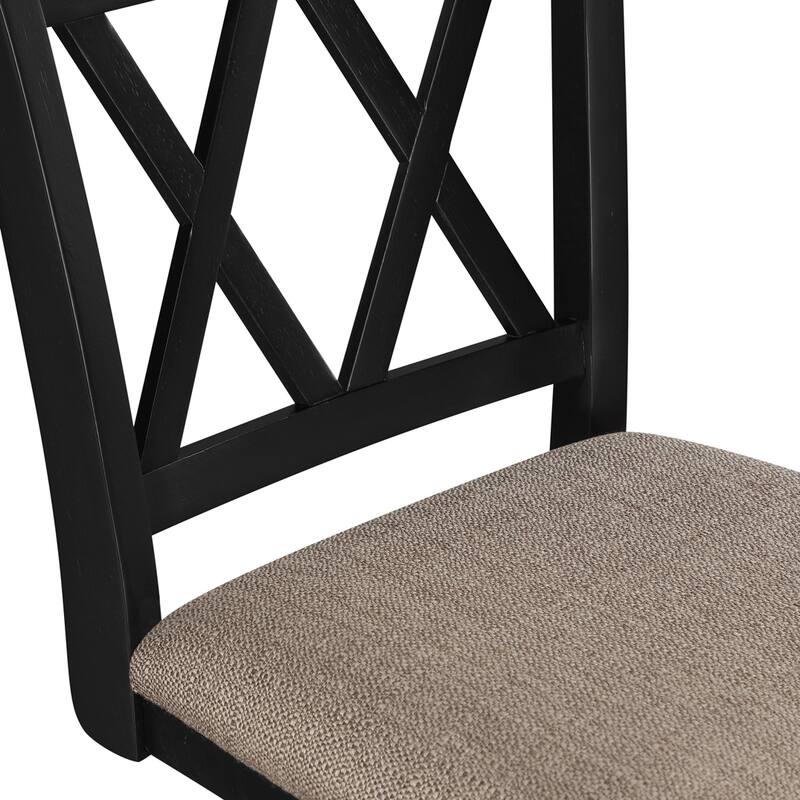 Brookline Wooden Linen Swivel Dining Room Barstool