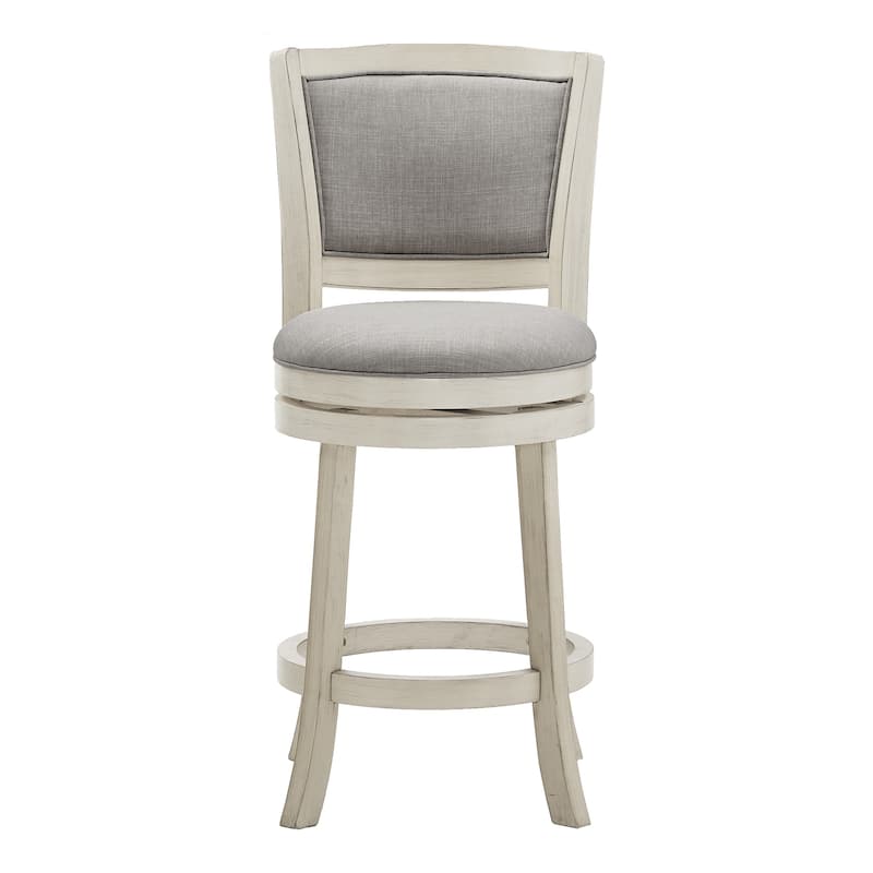 Menas Upholstered Back Swivel Stool by iNSPIRE Q Classic