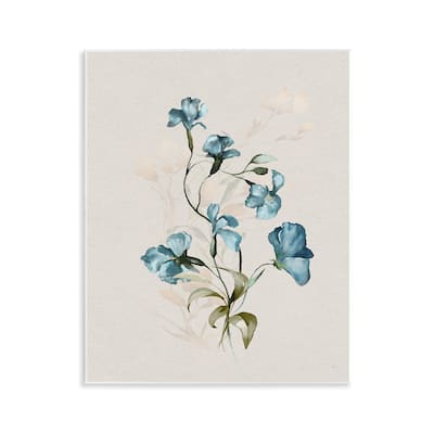 Stupell Blue Flower Herbs Wall Plaque Art Design By Susan Jill