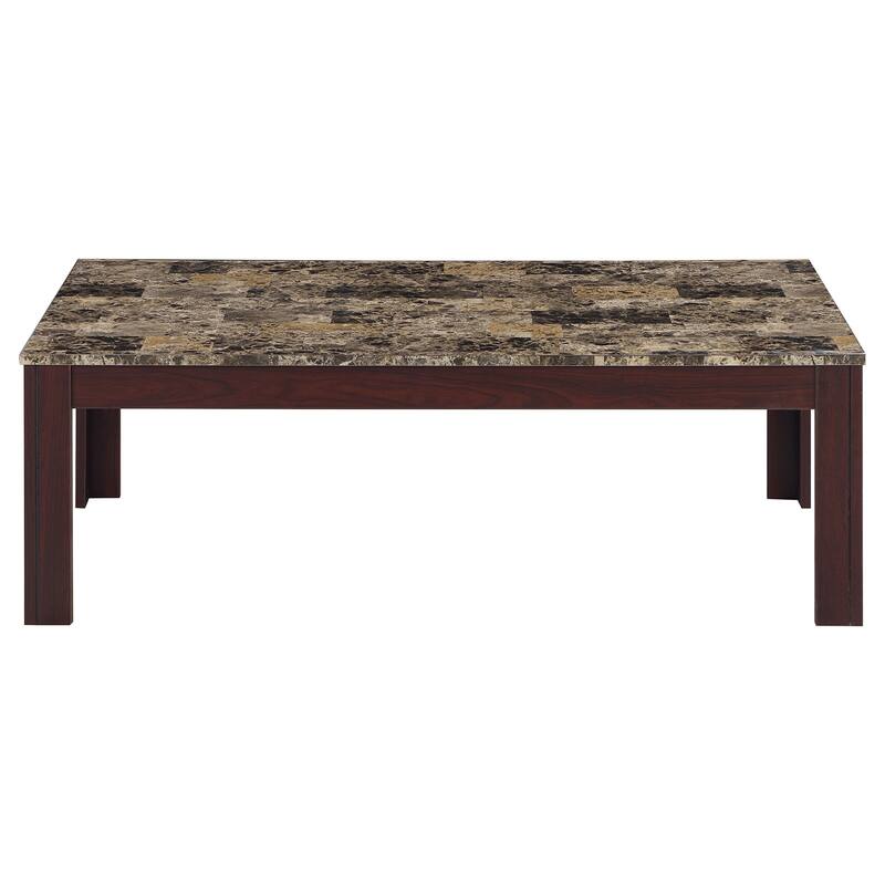 Rhodes 3-piece Faux Marble Top Coffee Table Set