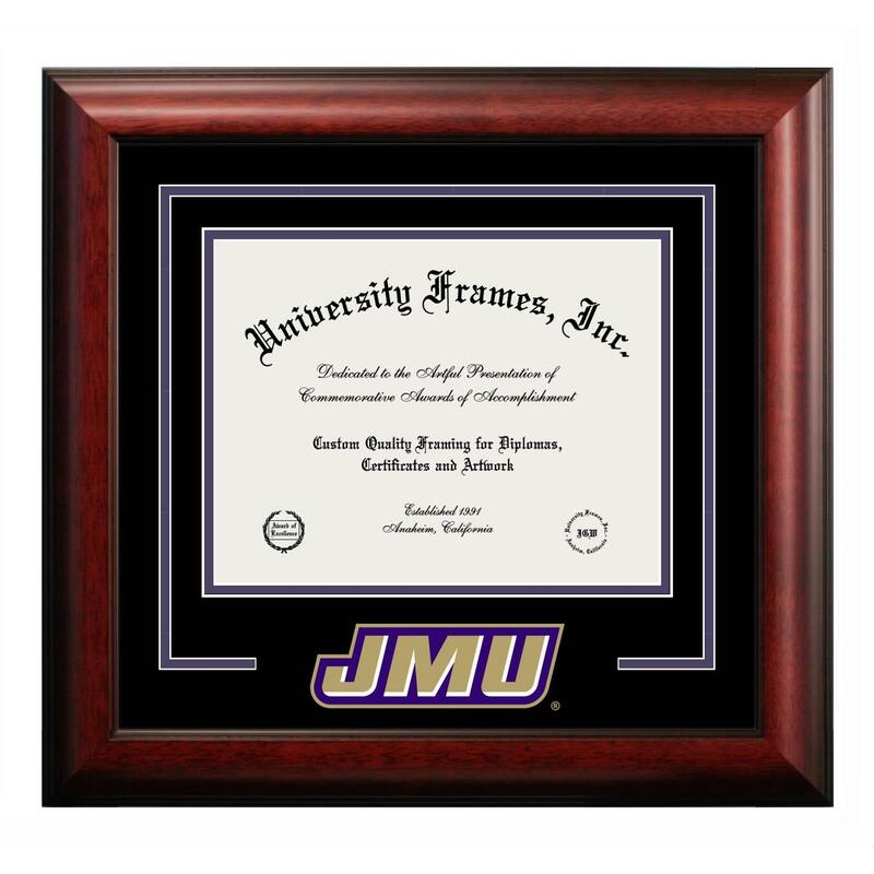 James Madison Dukes 16w x 12h Spirit Diploma Frame