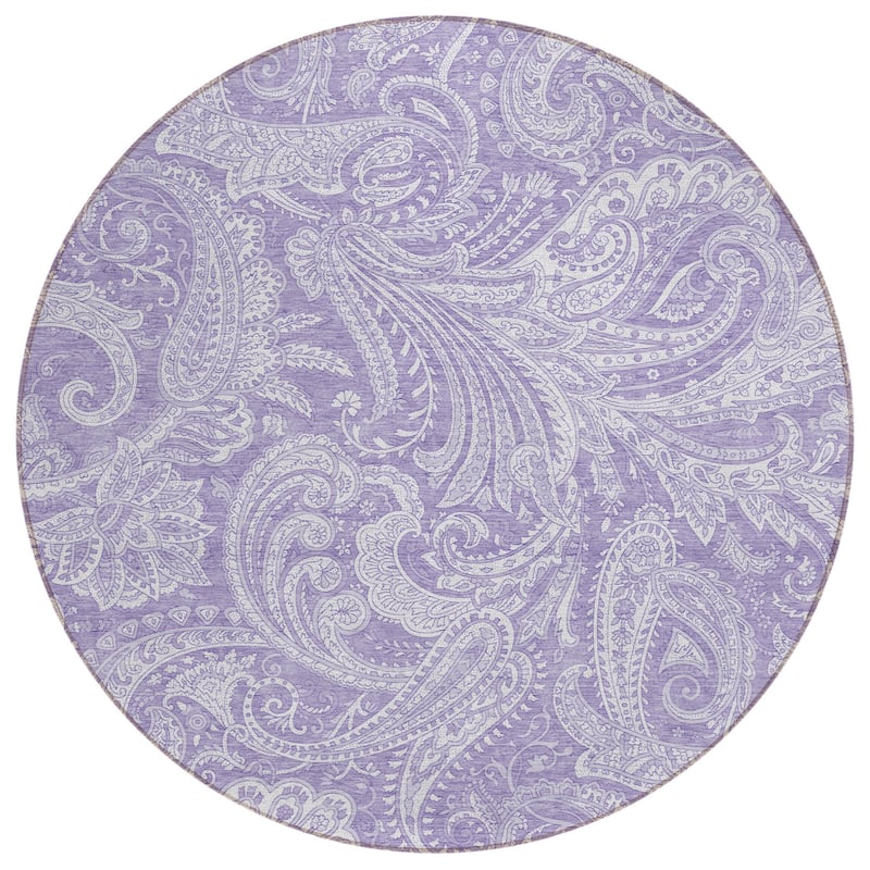 HomeRoots Paisley Transitional Rectangle Outdoor Rug