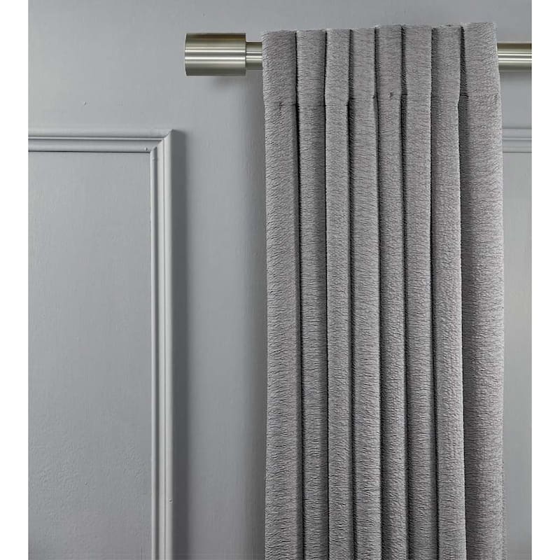 Linen Avenue Cylinder Double Window Curtain Rod Set