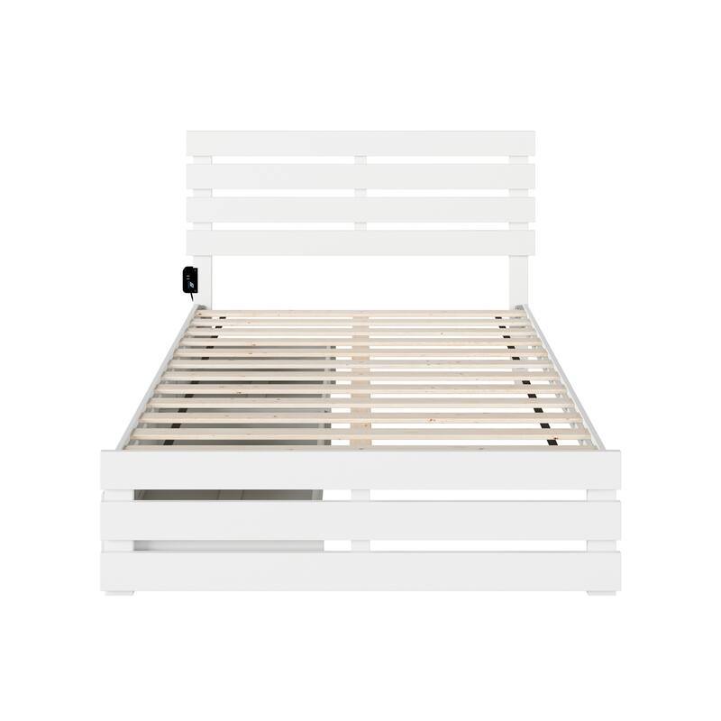 Oxford Bed with Footboard and USB Turbo Charger with 2 Drawers