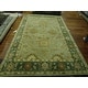 preview thumbnail 39 of 141, SAFAVIEH Handmade Anatolia Madeline Traditional Hand-spun Wool Rug 6' x 9' - Brown/Light Green - Runner