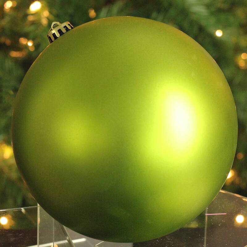 Matte Shatterproof Christmas Ball Ornament 12" 300mm Kiwi Green