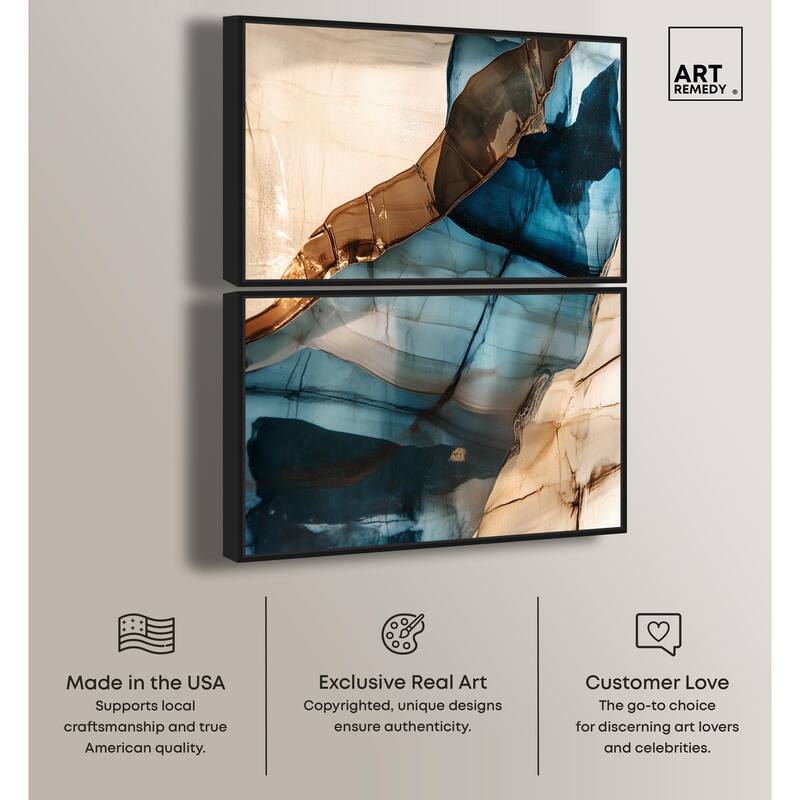 Glitch Aesthetic I Canvas Set of 2 by Art Remedy
