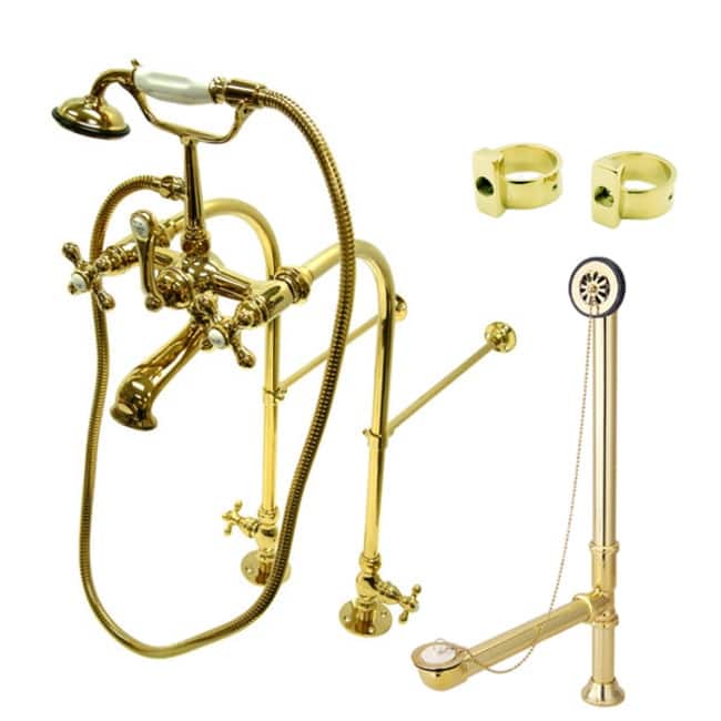 Kingston Brass Vintage Tub and Shower Trim Package with Shower Head