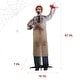 preview thumbnail 6 of 11, Haunted Hill Farm 5.6-Ft. Animatronic Zombie Carver with Movement, Sound, and Light-Up Eyes for Scary Halloween Decoration