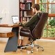 preview thumbnail 18 of 28, Glitzhome 48-inch Mid-century Adjustable Swivel Faux Leather Office Chair