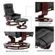 preview thumbnail 11 of 37, MCombo Swiveling Recliner Chair with Wood Base and Ottoman