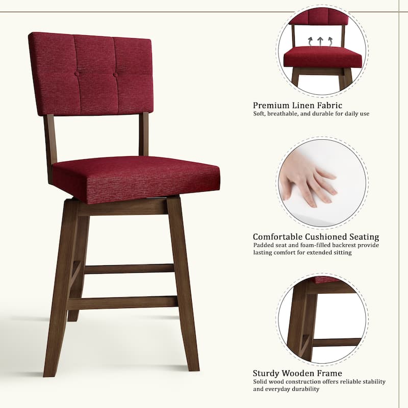 CraftPorch Modern Swivel Counter Dining Set