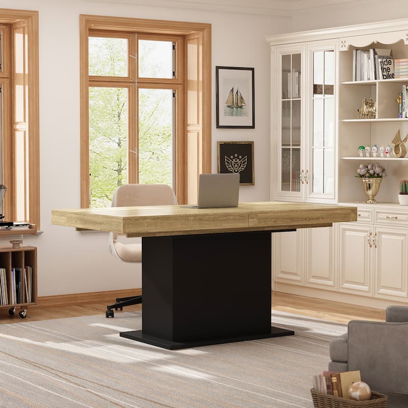 78.7"W Extendable Table Dining Table Meeting Table Working Station