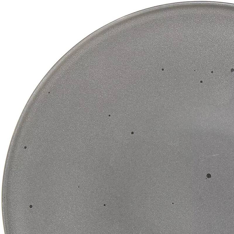 Our Table Landon 4 Piece 8.4 Inch Round Stoneware Salad Plate Set in Truffle
