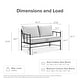 preview thumbnail 2 of 37, Mopio Odelia Patio Furniture, Outdoor Sectional Conversation Set