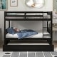 preview thumbnail 15 of 28, Ouyessir Full Over Full Bunk Bed with Trundle Brown