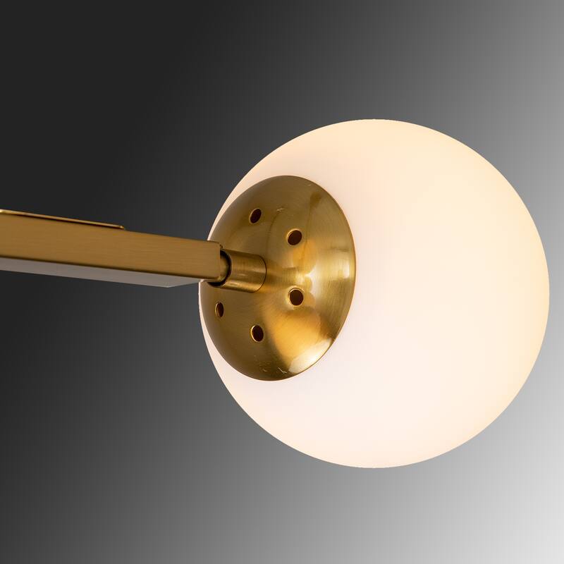 Modern Transitional 5-Light Chandelier Frosted Glass for Dining Room