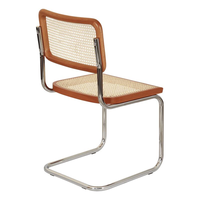 Breuer Chair Company Marcel Breuer Cesca Cane Cantilever Side Chair w/ Chrome Steel Frame (Various Wood & Cane Colors)