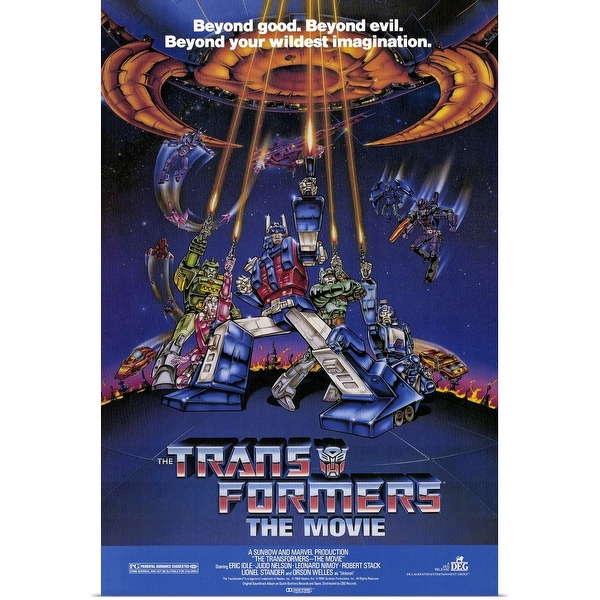 Original transformers movie poster 1986 store