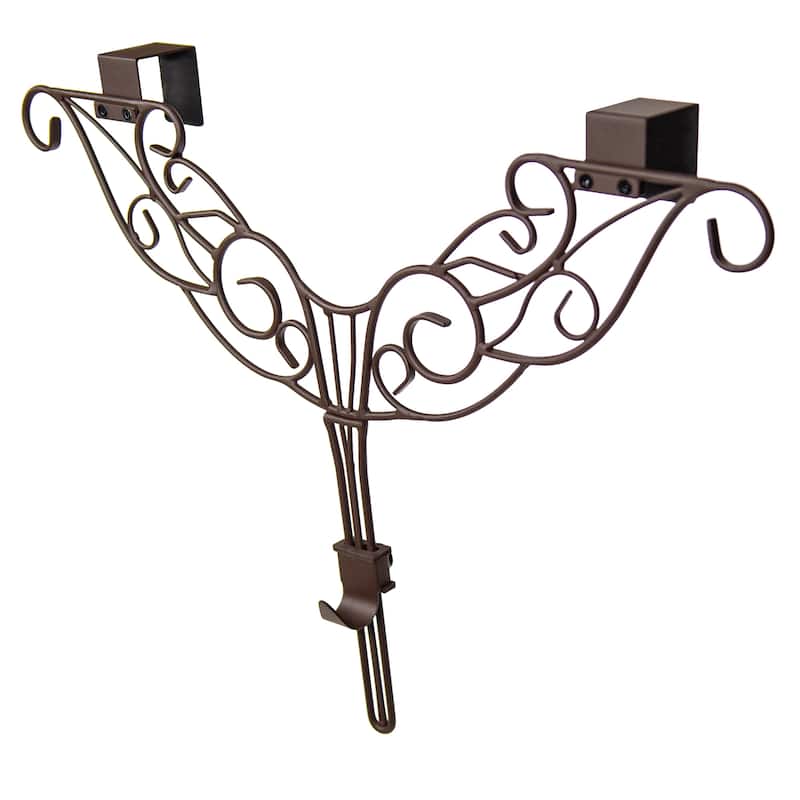 Adjustable Wreath Hanger for Door - Antler (Brown) - Brown