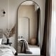 preview thumbnail 72 of 74, Modern Arched Full Length Aluminum Alloy Floor Mirror Standing Mirror
