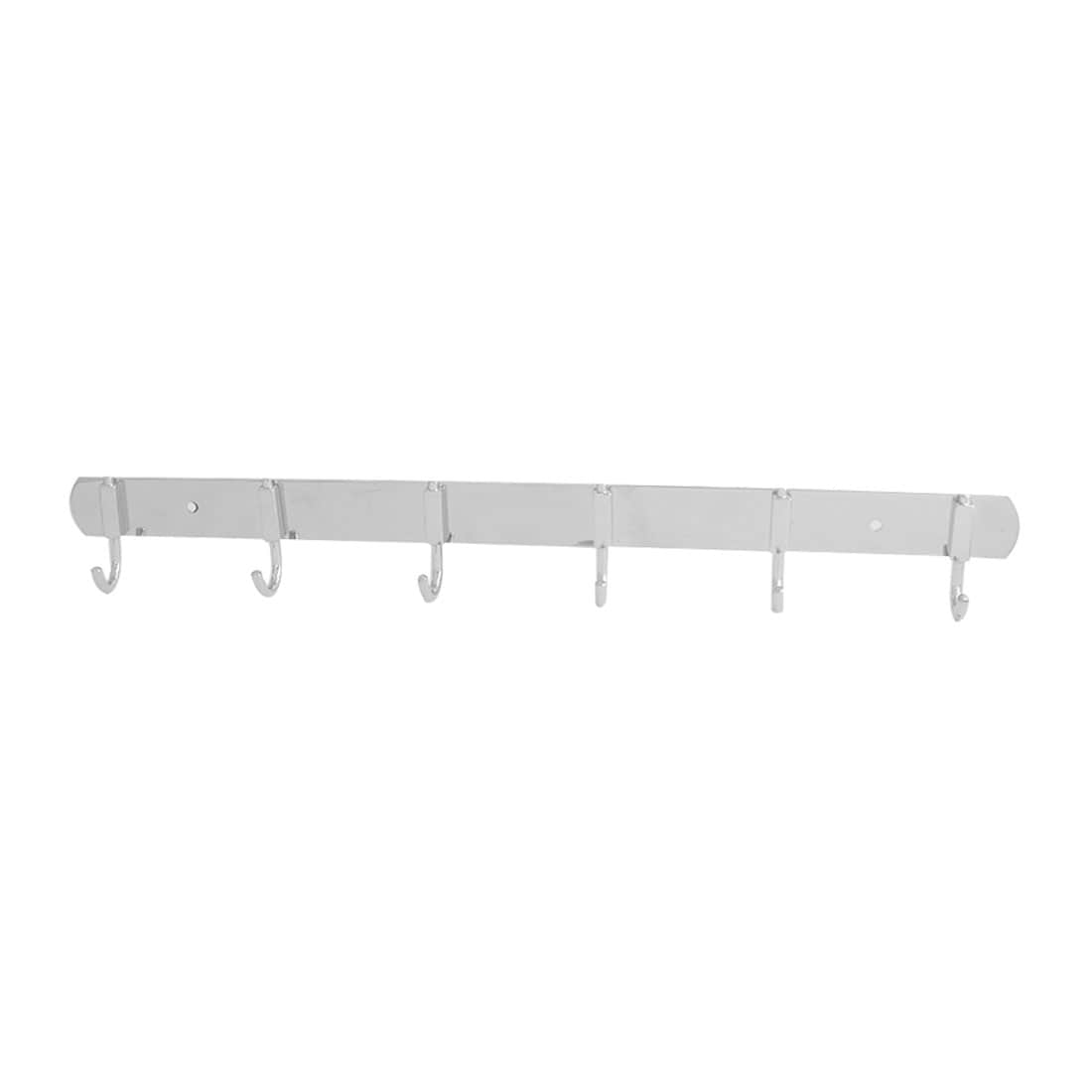 Shop Bathroom 6 Hooks Wall Mounted Towel Storage Hanger Clothes