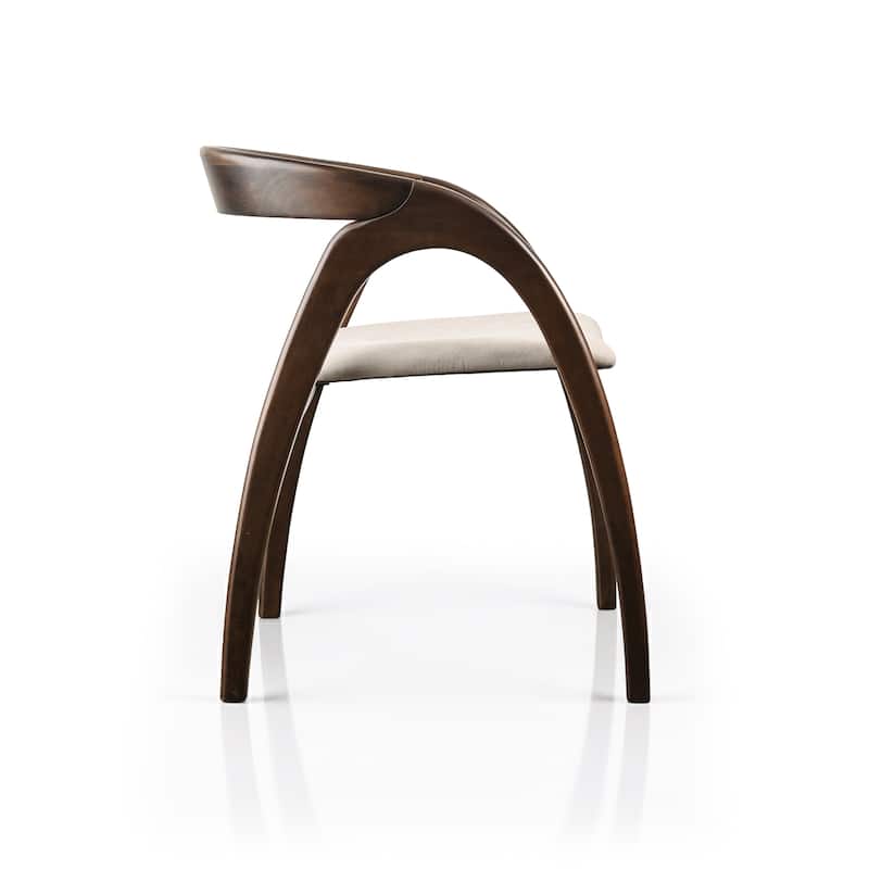 Furniture of America Abigail XI Mid-century Modern Handcrafted Solid Wood Dining Chairs (Set of 2)