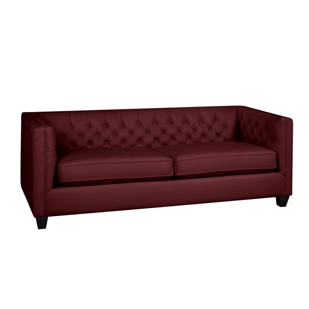 Burgundy Leather Sofas - Bed Bath & Beyond
